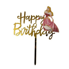Cake Topper Acrylic / Akrilik Happy Birthday One & Unicorn/ Ariel Mermaid /Captain America / Rainbow