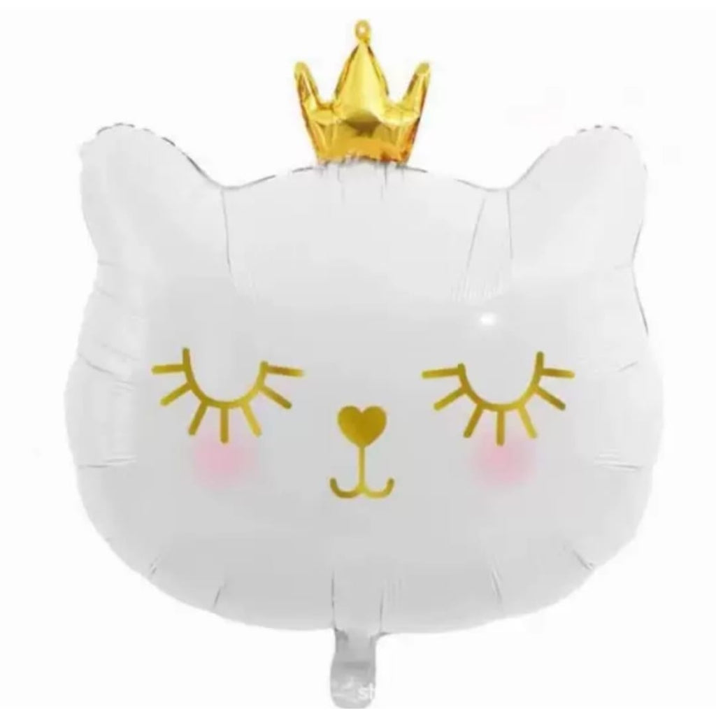 Balon Foil Crown Cat Size 47 x 54 cm