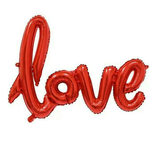 Balon Foil Love Latin / Love Letter Size 38 x 54 cm