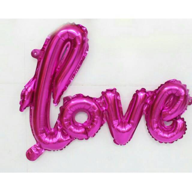 Balon Foil Love Latin / Love Letter Size 38 x 54 cm