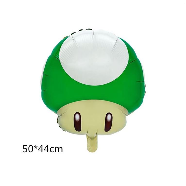 Balon Foil Bulat Super Mario / Mario Double Side Size 45 cm