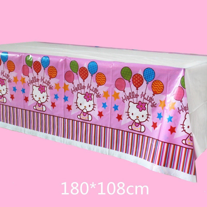 Taplak Meja Plastik Karakter/ Plastic Table Cover Karakter / Kartun