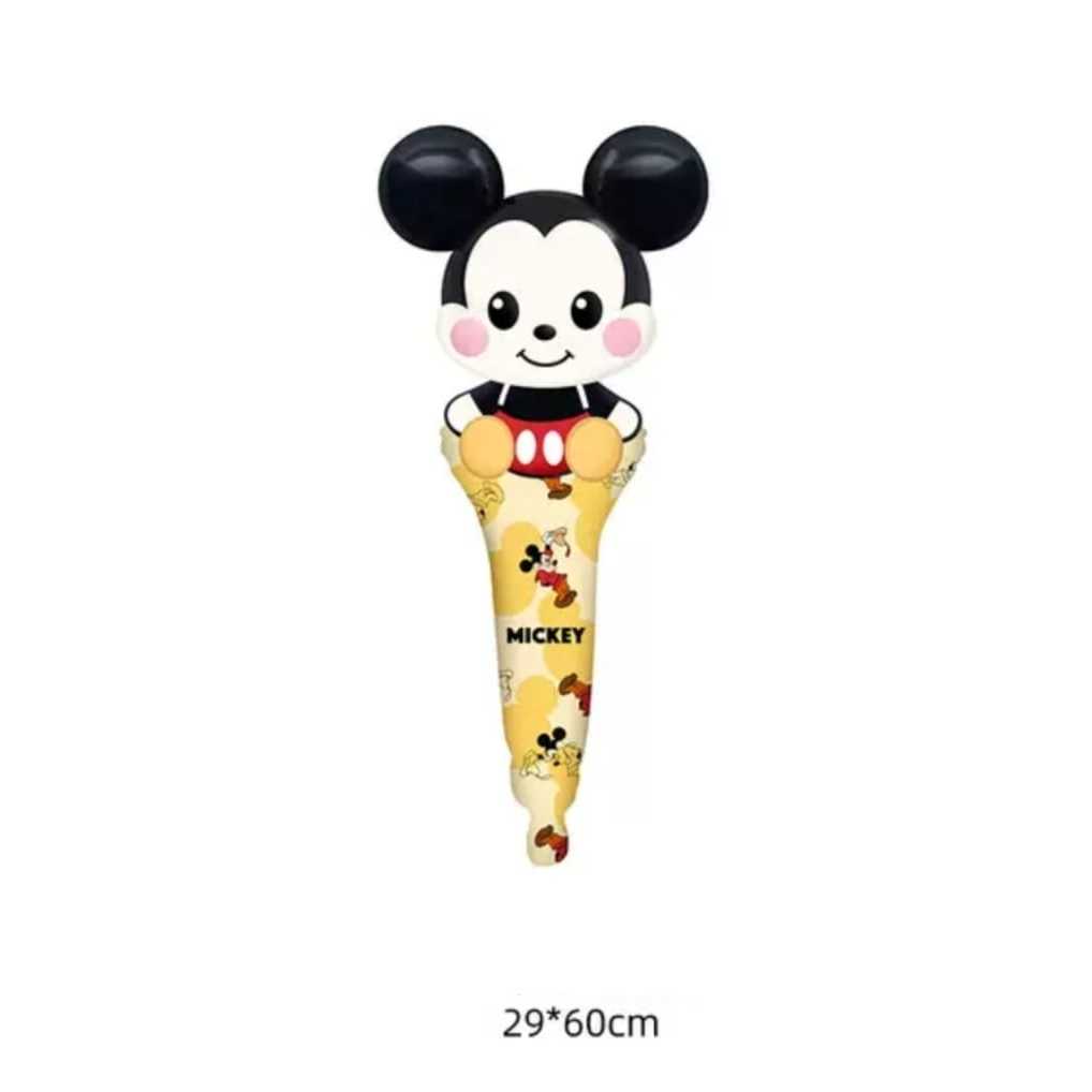 Balon Foil Pentung Panjang Mickey Unicorn Spiderman Spongebob Hello Kitty Pikachu Captain America