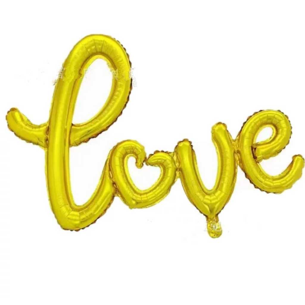 Balon Foil Love Latin / Love Letter Jumbo Size 104 x 42 cm