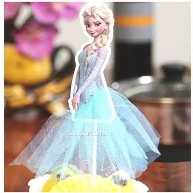 Cake Topper Princess Snow White, Sofia, Anna, Aurora, Cinderella, Elsa