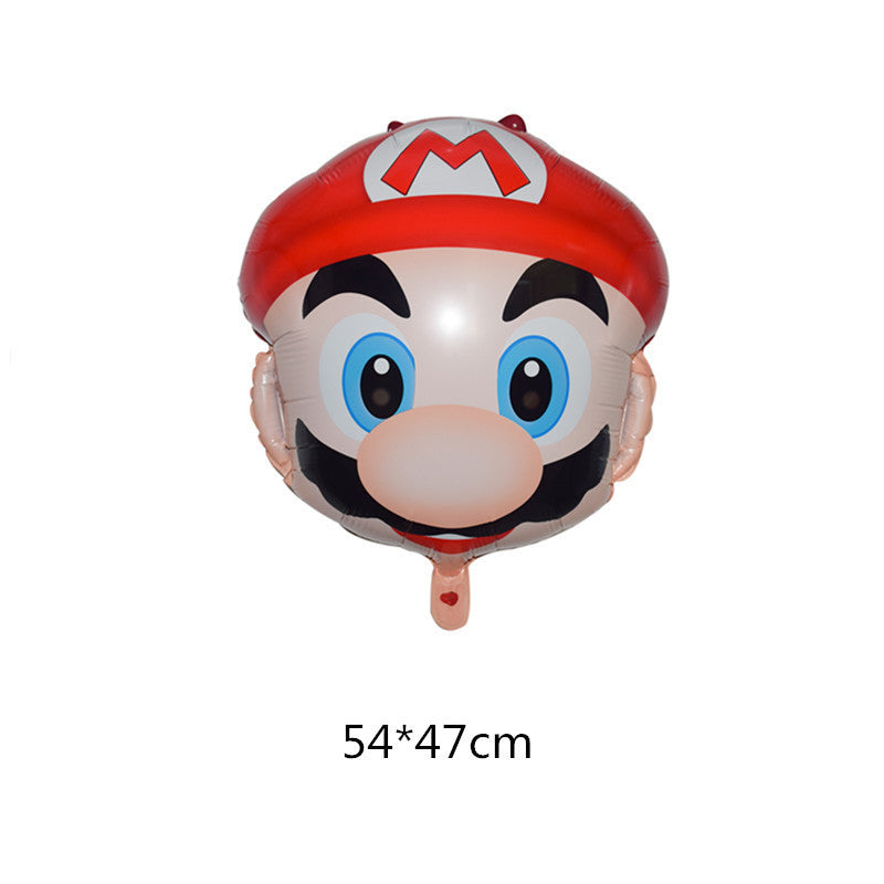 Balon Foil Super Mario Bros dan Luigi Bros Jumbo