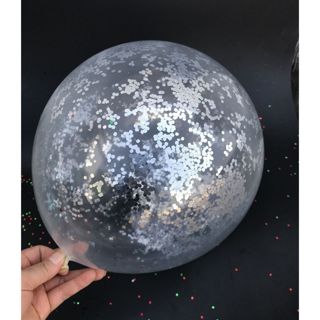Balon Latex / Lateks Confetti Glitter 12 inch