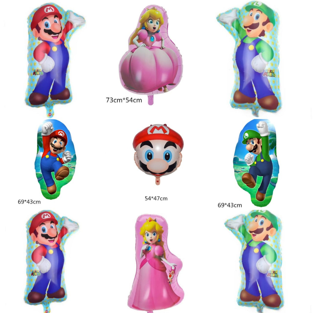 Balon Foil Super Mario Bros dan Luigi Bros Jumbo