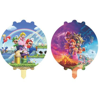 Balon Foil Bulat Super Mario / Mario Double Side Size 45 cm
