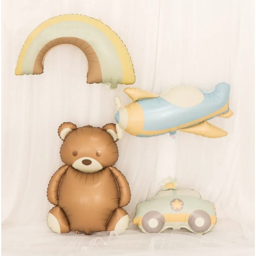 Balon Foil Sitting Brown Bear Matte Size 65 X 89 cm