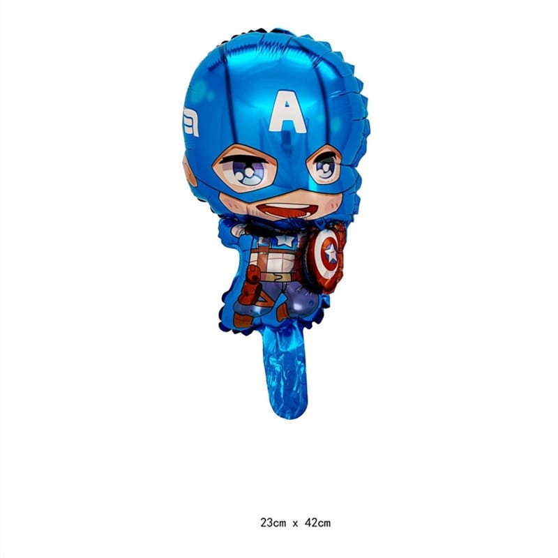 Balon Foil Spiderman, Captain America, Antman, Hulk, Falcon Size Mini