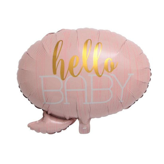 Set Balon Foil Baby Shower Hello Baby It's A Girl / It's A Boy / Baby Boy/ Baby Girl Pastel
