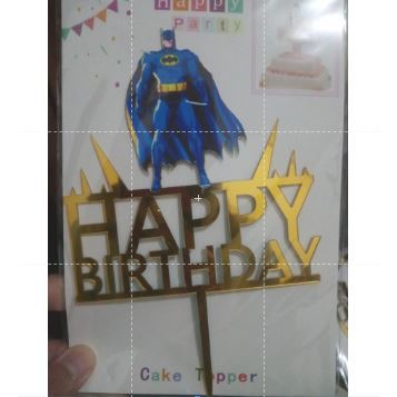 Cake Topper Acrylic / Akrilik Happy Birthday One & Unicorn/ Ariel Mermaid /Captain America / Rainbow
