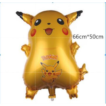 Balon Foil Pokemon Go New Pikachu Squirtle Charmander Bulbasaur Jumbo