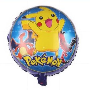 Balon Foil Pokemon Go Ball Squirtle Charmander Bulbasaur Bulat Size 45 cm