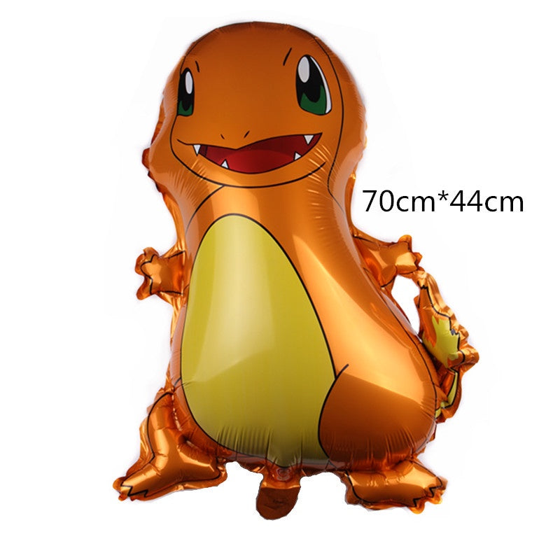 Balon Foil Pokemon Go New Pikachu Squirtle Charmander Bulbasaur Jumbo