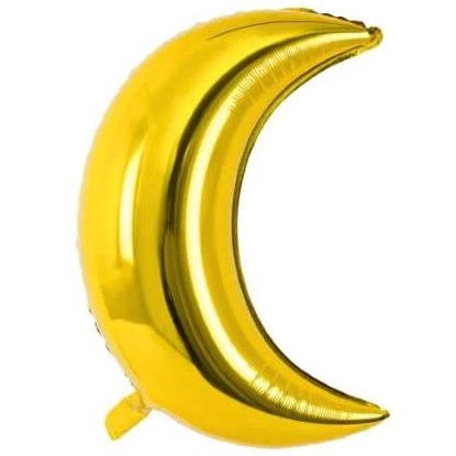 Balon Foil Crescent Moon / Bulan Sabit Size 20 inch / 50 cm