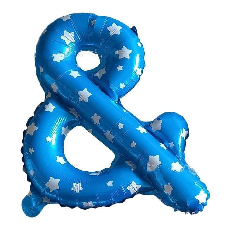 Balon Foil Tanda Baca "&" Ampersand / "#" Hashtag / "!" Tanda Seru Size 40 cm
