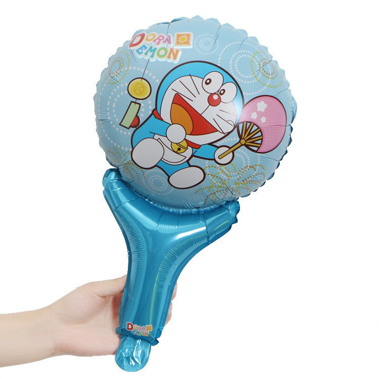 Balon Foil Pentung / Tongkat / Tenis / Handheld Hello Pepa Pig,Daisy Duck,Minnie Pink