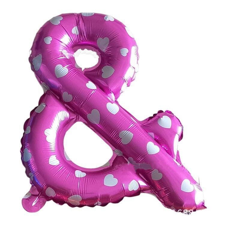 Balon Foil Tanda Baca "&" Ampersand / "#" Hashtag / "!" Tanda Seru Size 40 cm