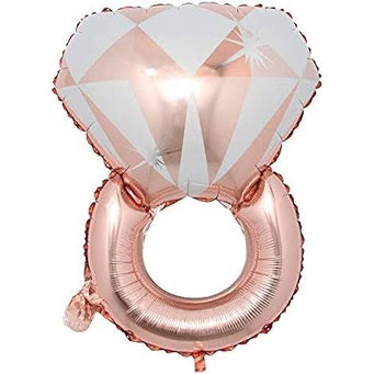 Balon Foil Lover Large Diamond Ring Rose Gold Size 72 cm