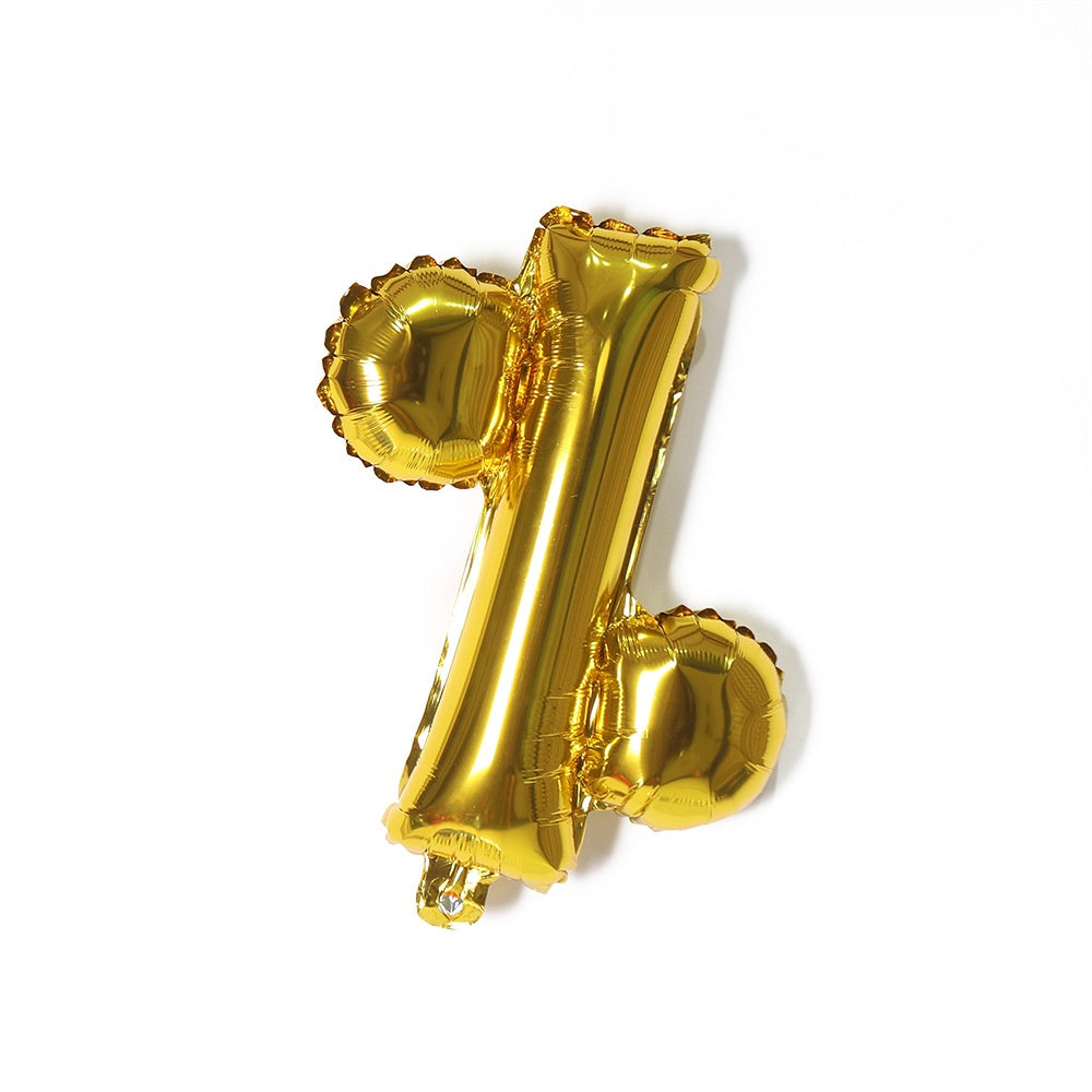 Balon Foil Tanda Baca "&" Ampersand / "#" Hashtag / "!" Tanda Seru Size 40 cm