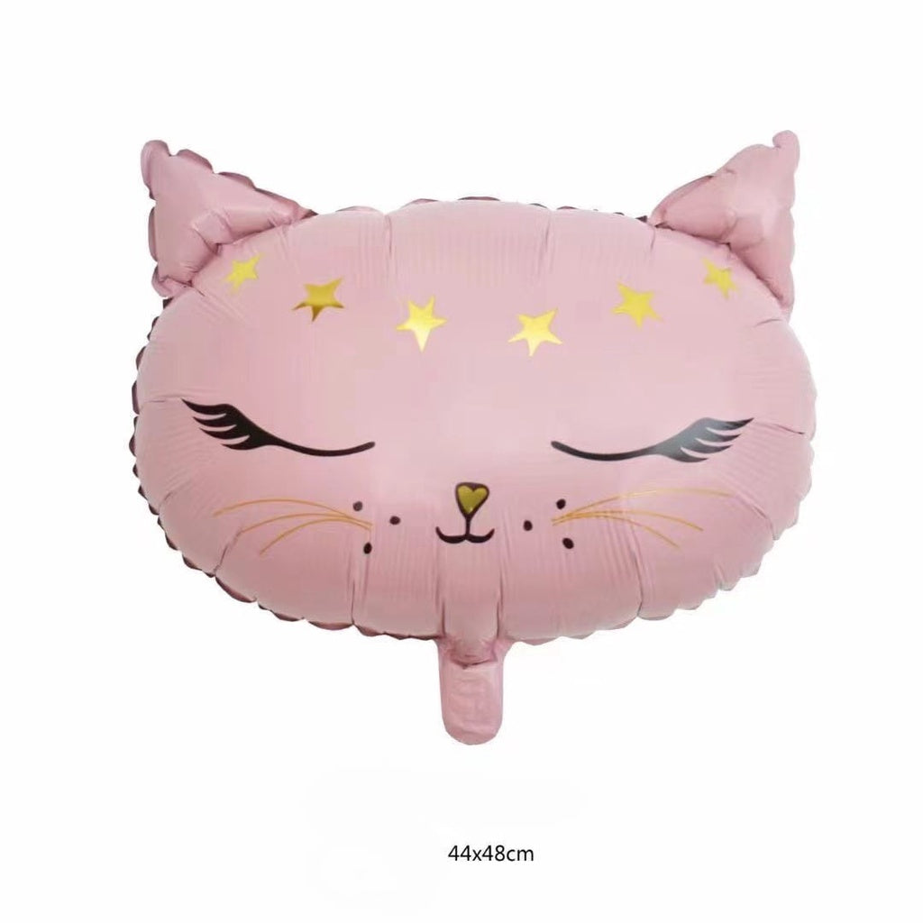 Balon Foil Smile Black Cat / Sleeping Pink Cat Size 48cm