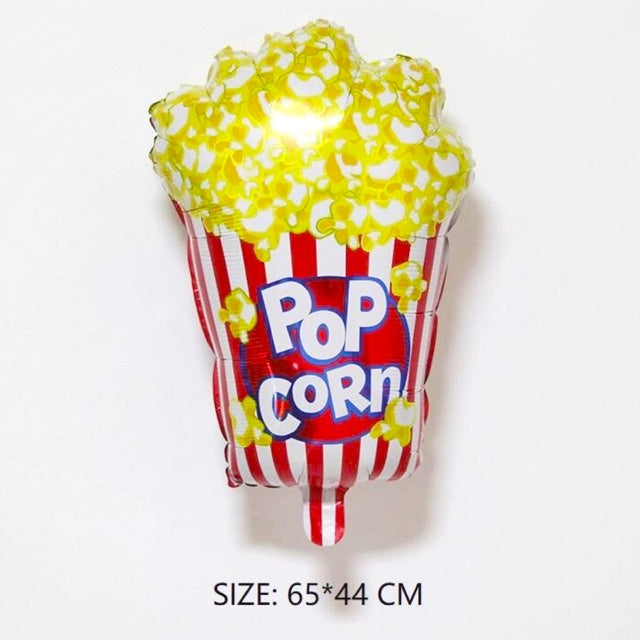 Balon Foil Pop Corn, French Fries, Ice Cream Smile Jumbo