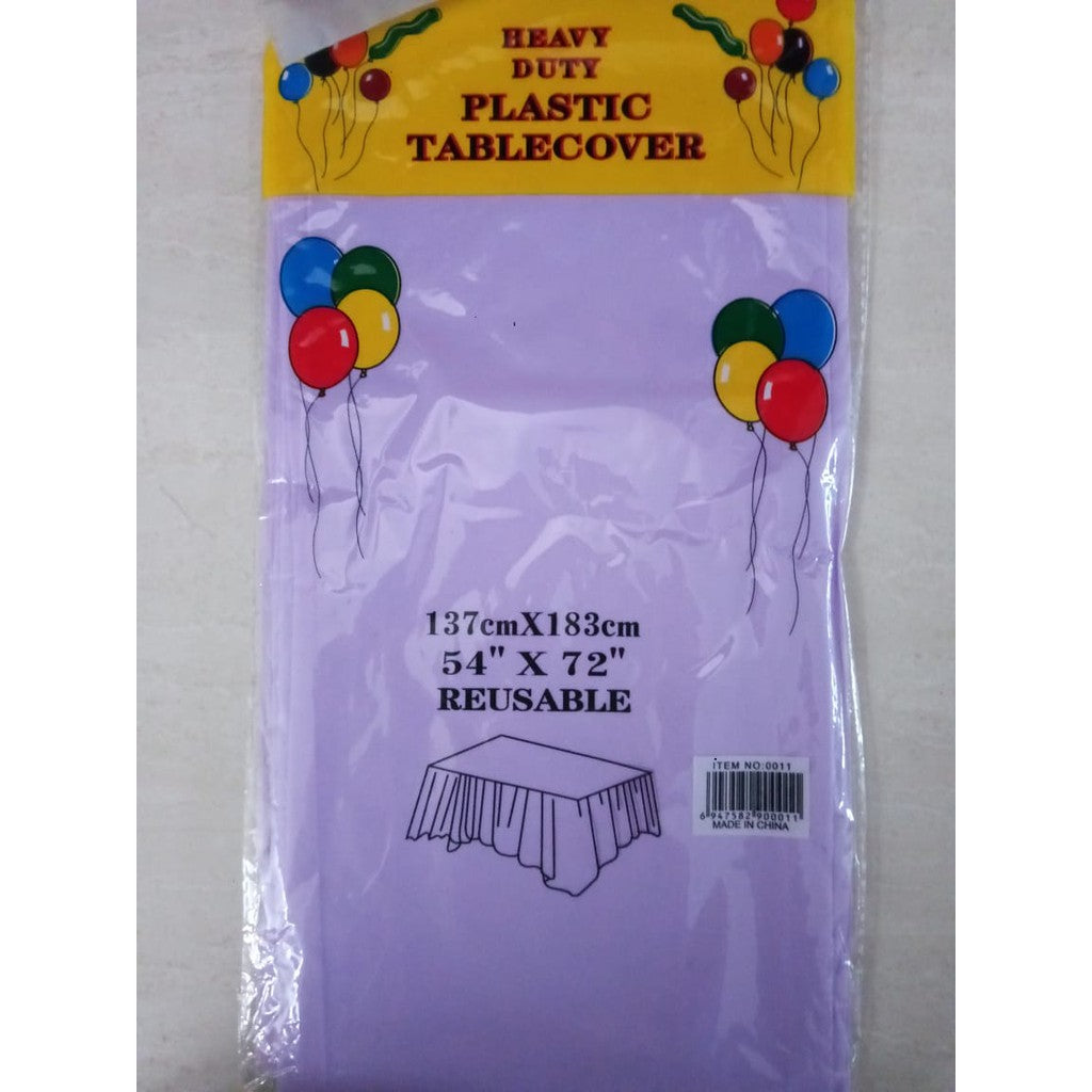 Taplak Meja Plastik Polos / Plastic Table Cover Polos