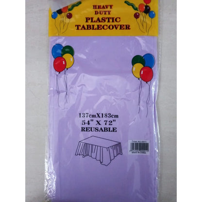 Taplak Meja Plastik Polos / Plastic Table Cover Polos