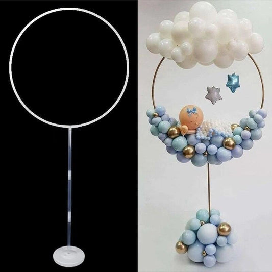 Stand / Standing Holder Balon Bentuk Lingkaran Ukuran 163 x 73 cm
