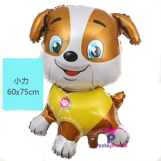 Balon Foil Paw Patrol Rubble Size Jumbo 75 cm x 60 cm