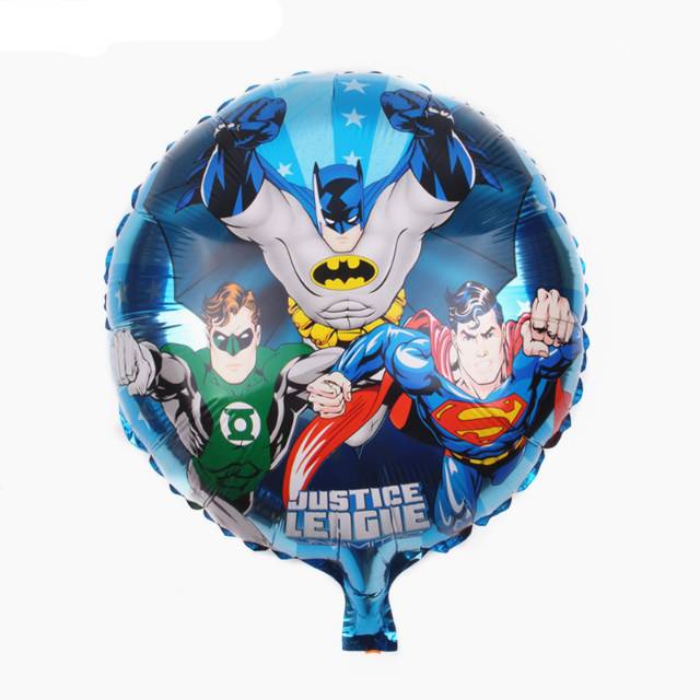 Balon Foil Bulat Justice League Size 45 cm