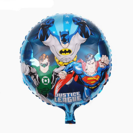Balon Foil Bulat Justice League Size 45 cm