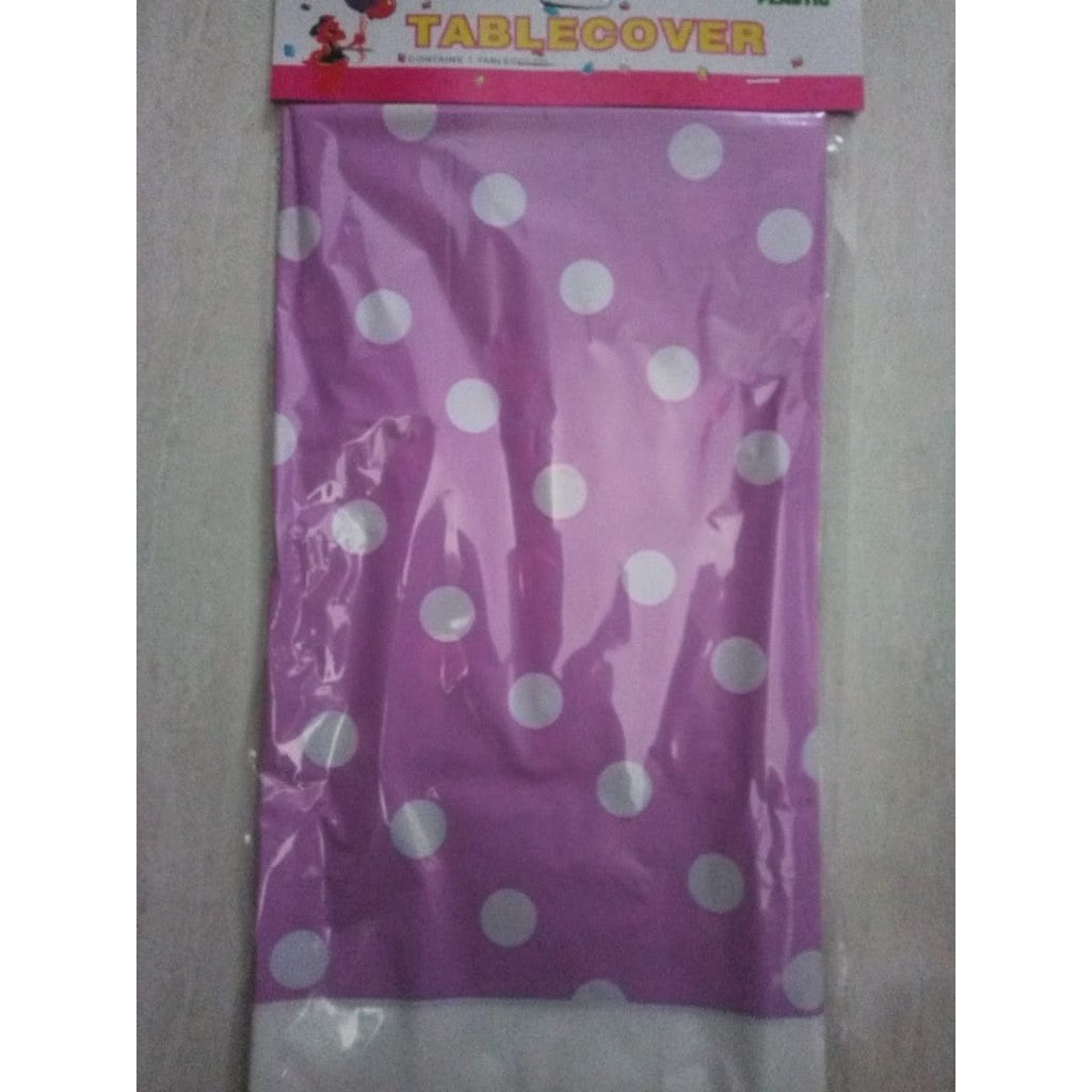 Taplak Meja Plastik Polkadot / Plastic Table Cover Polkadot