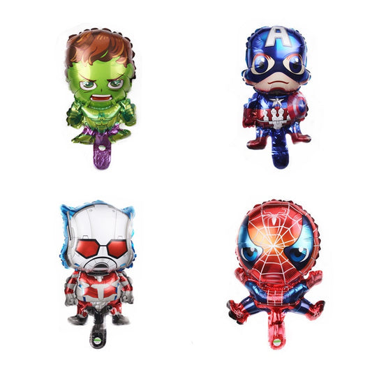 Balon Foil Spiderman, Captain America, Antman, Hulk, Falcon Size Mini