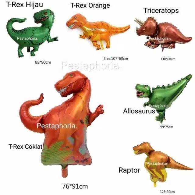 Balon Foil Dino / Dinosaurus / Dinosaur Jumbo