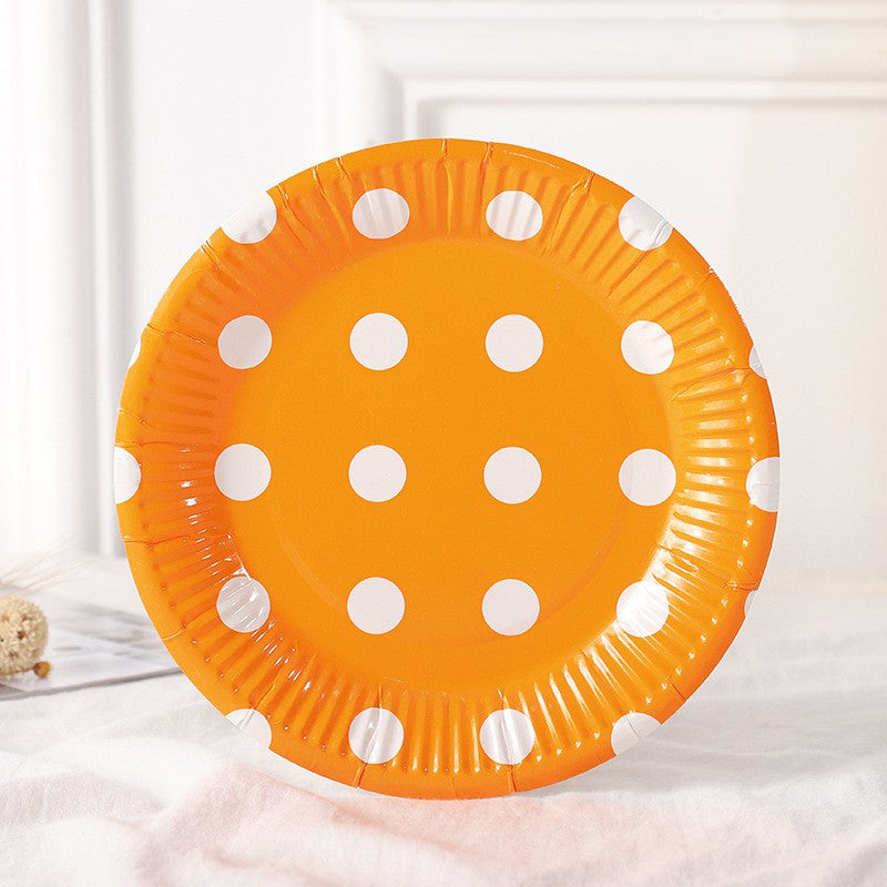 Polkadot Paper Plate / Piring Kertas Motif Polkadot
