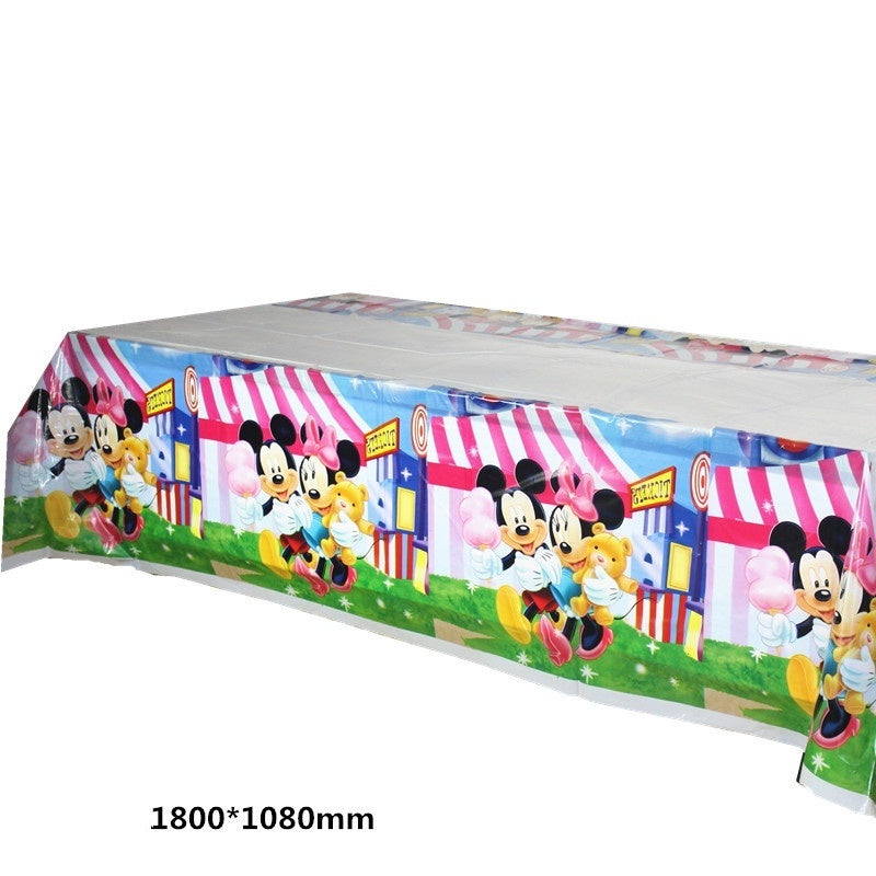 Taplak Meja Plastik Karakter/ Plastic Table Cover Karakter / Kartun