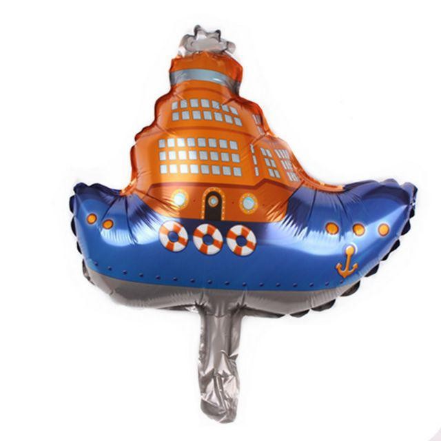 Balon Foil Captain Bear / Penguin / Submarine / Speedboat / Ship Size Mini