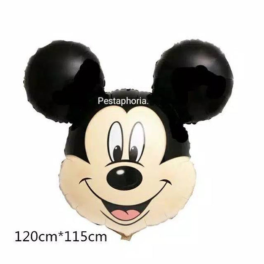 Balon Foil Mickey Mouse Head / Kepala Mickey Mouse Size Jumbo 120 cm