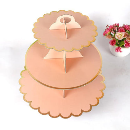 3 Tier Cupcake Stand / Cake Stand Polos List Gold