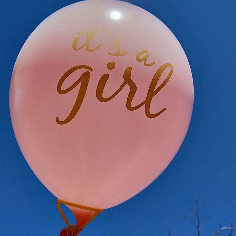 1 Set isi 10 pcs Balon Latex It's A Girl Size 12 inch