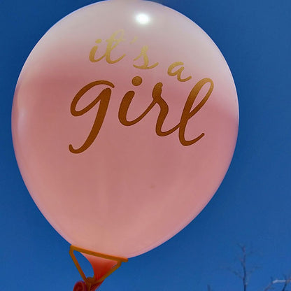 1 Set isi 10 pcs Balon Latex It's A Girl Size 12 inch
