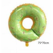 Balon Foil Donut, Ice Cream, Sprinkle Star, Stripe Round/Donat, Es Krim, Bintang Mesis, Bulat Strip