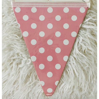 Bunting Flag / Banner Segitiga Polkadot