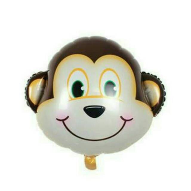 Balon Foil Kepala Hewan Medium Size 60 cm