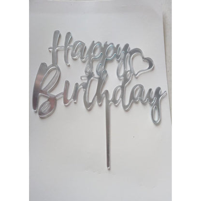 Cake Topper Acrylic / Topper Kue Akrilik Happy Anniversary / Happy Birthday