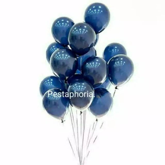 Balon Latex / Lateks 12 inch Warna Midnight Blue