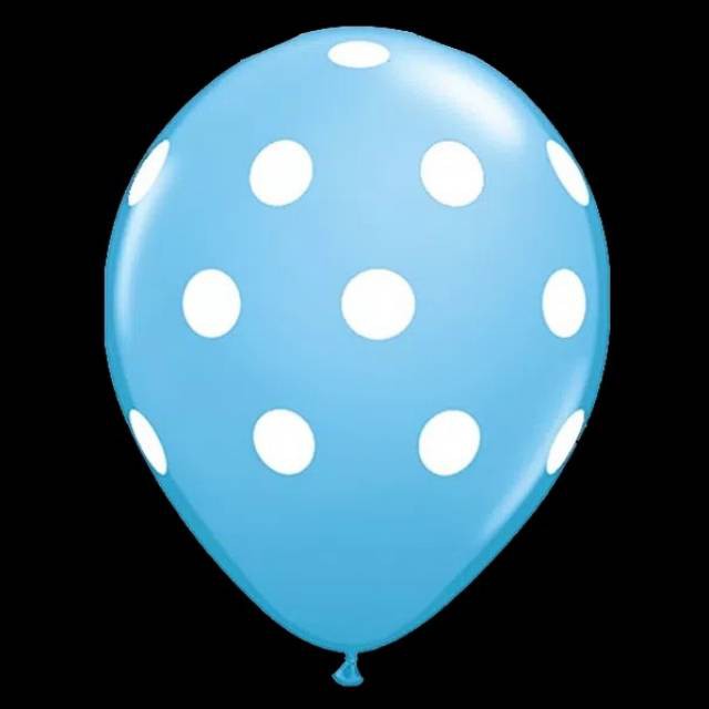Balon Lateks/Latex Polkadot 12 inch High Quality Tebal